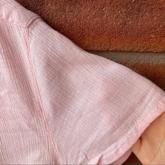 M&S Light Pink Short Sleeve Button Down Shirt - Picture 6 of 13